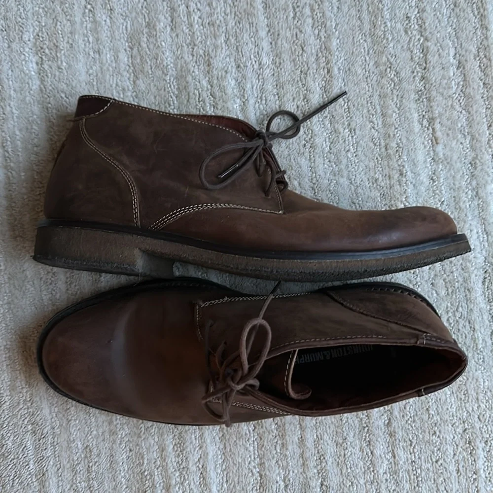 Johnston & Murphy Copeland Chukka Boot Tan Oiled Full Grain Size 8